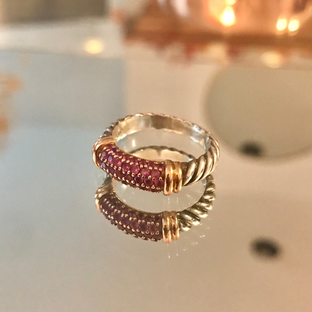 David Yurman Pink Sapphire Ring